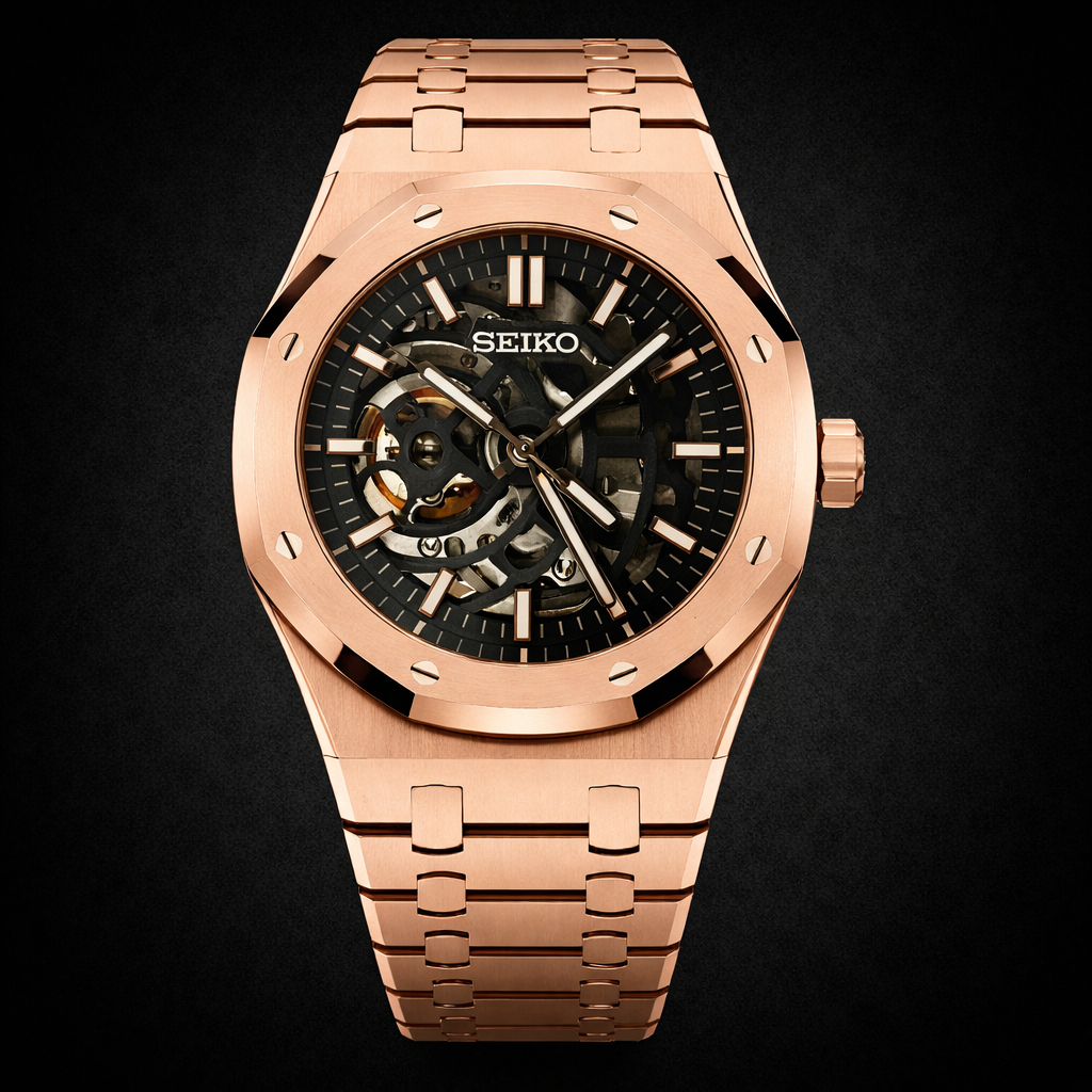 SeikOak Skeleton - Rose Gold